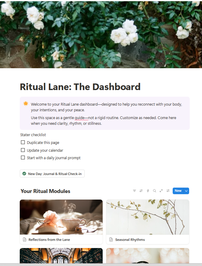 The Ritual Lane System Kit